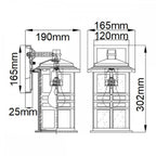 KL-BEACON-SQUARE-S-OZ Beacon Square 1 Light Small Wall Lantern Olde Bronze