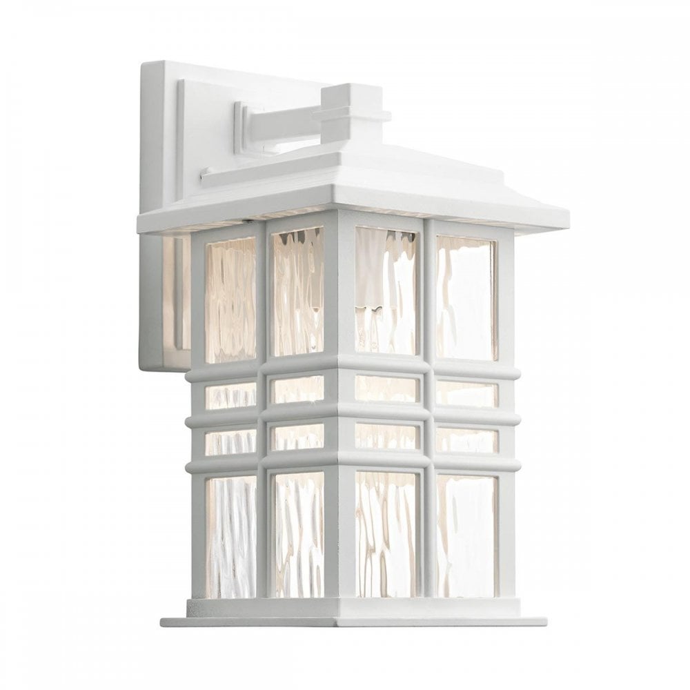 KL-BEACON-SQUARE-S-WHT Beacon Square 1 Light Small Wall Lantern White