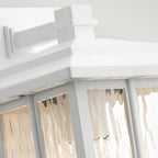 KL-BEACON-SQUARE-S-WHT Beacon Square 1 Light Small Wall Lantern White