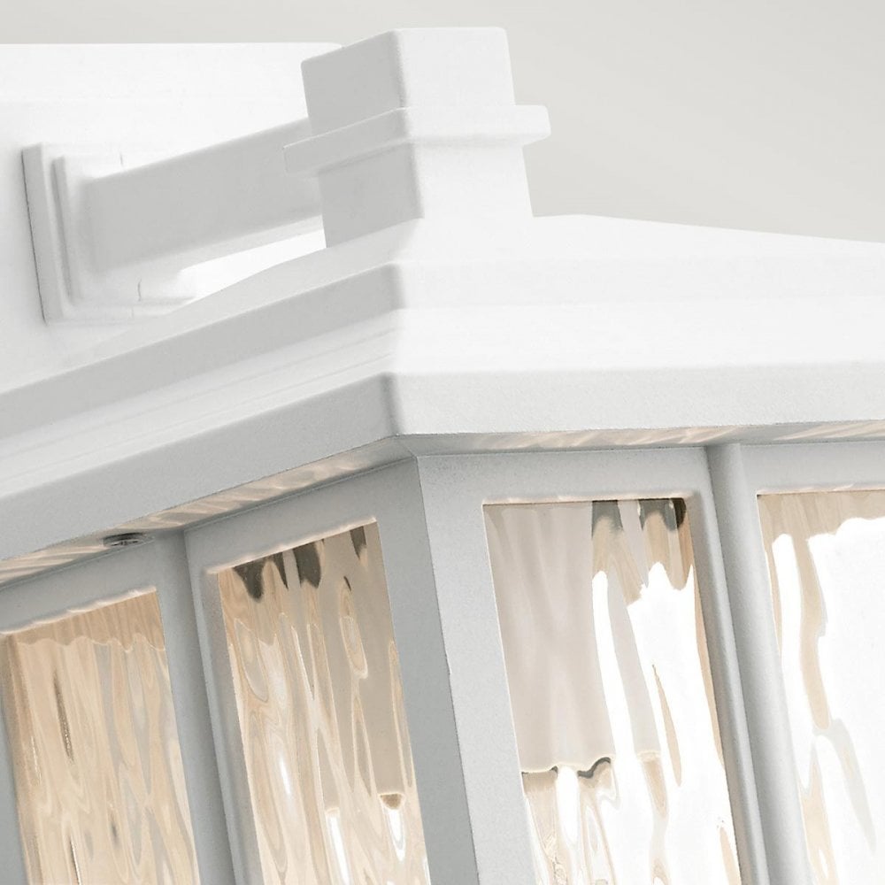 KL-BEACON-SQUARE-S-WHT Beacon Square 1 Light Small Wall Lantern White