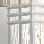 KL-BEACON-SQUARE-S-WHT Beacon Square 1 Light Small Wall Lantern White