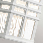 KL-BEACON-SQUARE-S-WHT Beacon Square 1 Light Small Wall Lantern White