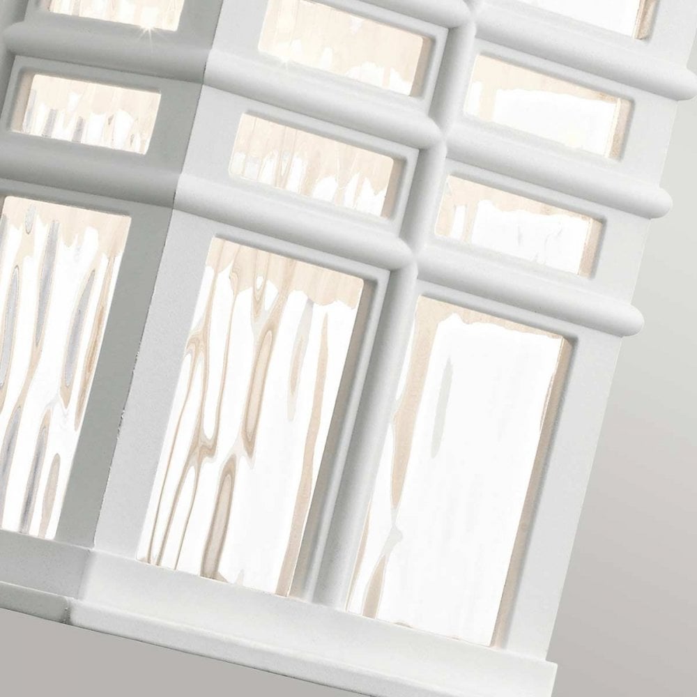 KL-BEACON-SQUARE-S-WHT Beacon Square 1 Light Small Wall Lantern White