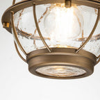 KL-BRIDGEPOINT8S-NBR Bridgepoint 1 Light Small Chain Lantern Natural Brass
