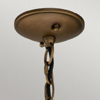 KL-BRIDGEPOINT8S-NBR Bridgepoint 1 Light Small Chain Lantern Natural Brass