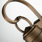 KL-BRIDGEPOINT-S-NBR Bridgepoint 1 Light Small Wall Lantern Natural Brass