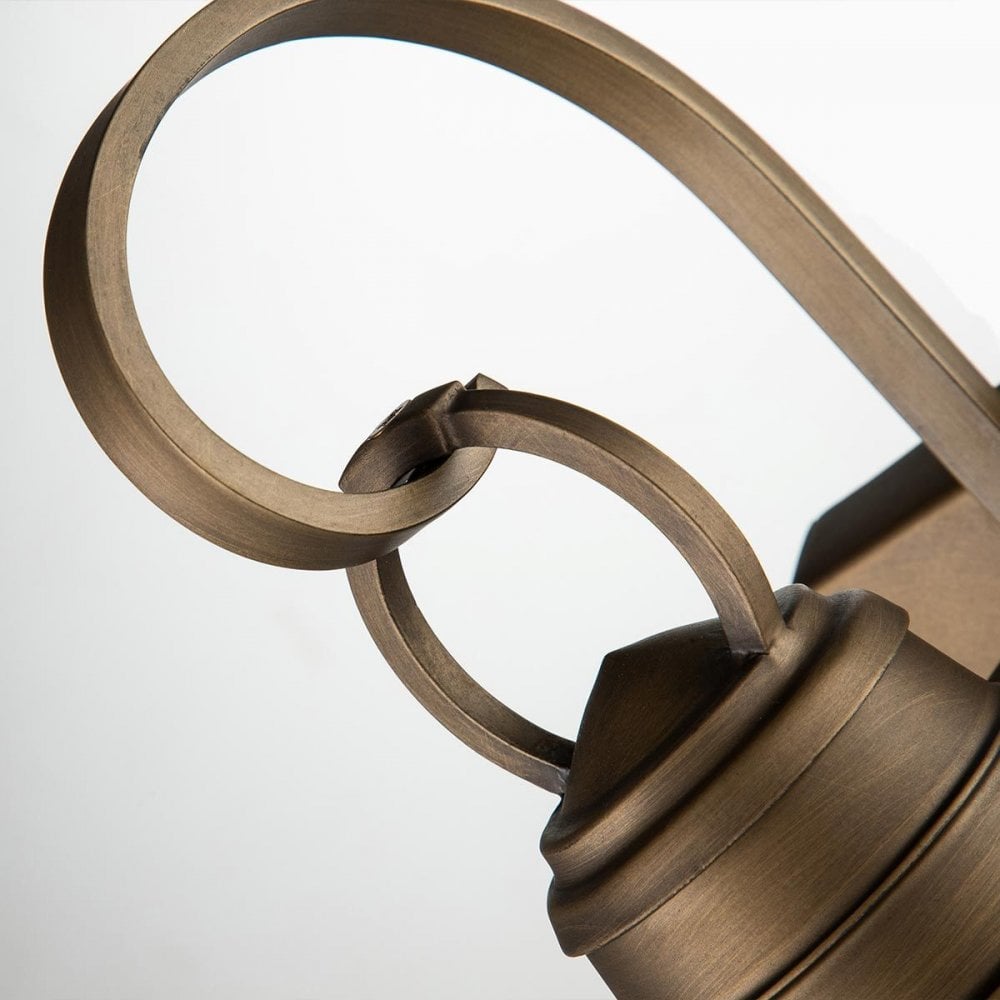 KL-BRIDGEPOINT-S-NBR Bridgepoint 1 Light Small Wall Lantern Natural Brass