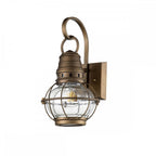 KL-BRIDGEPOINT-S-NBR Bridgepoint 1 Light Small Wall Lantern Natural Brass