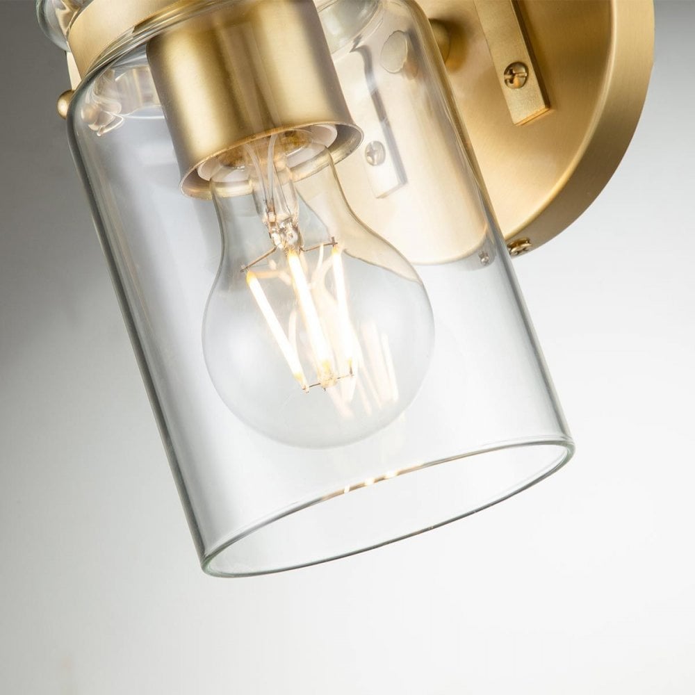 KL-BRINLEY1-BB Brinley 1 Light Wall Light Brushed Brass