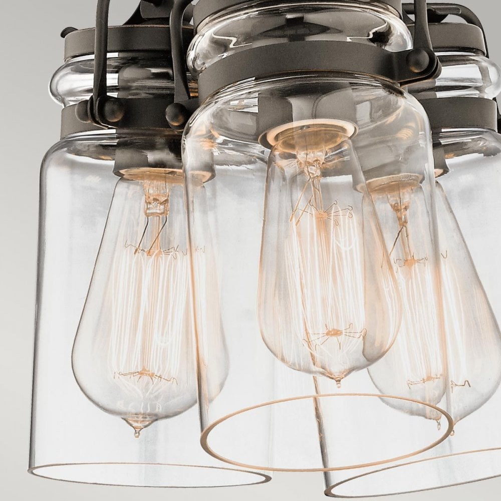 KL-BRINLEY3-OZ Brinley 3 Light Pendant Olde Bronze
