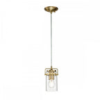 KL-BRINLEY-MP-BB Brinley 1 Light Mini Pendant Brushed Brass