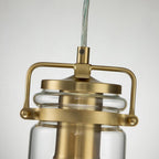 KL-BRINLEY-MP-BB Brinley 1 Light Mini Pendant Brushed Brass