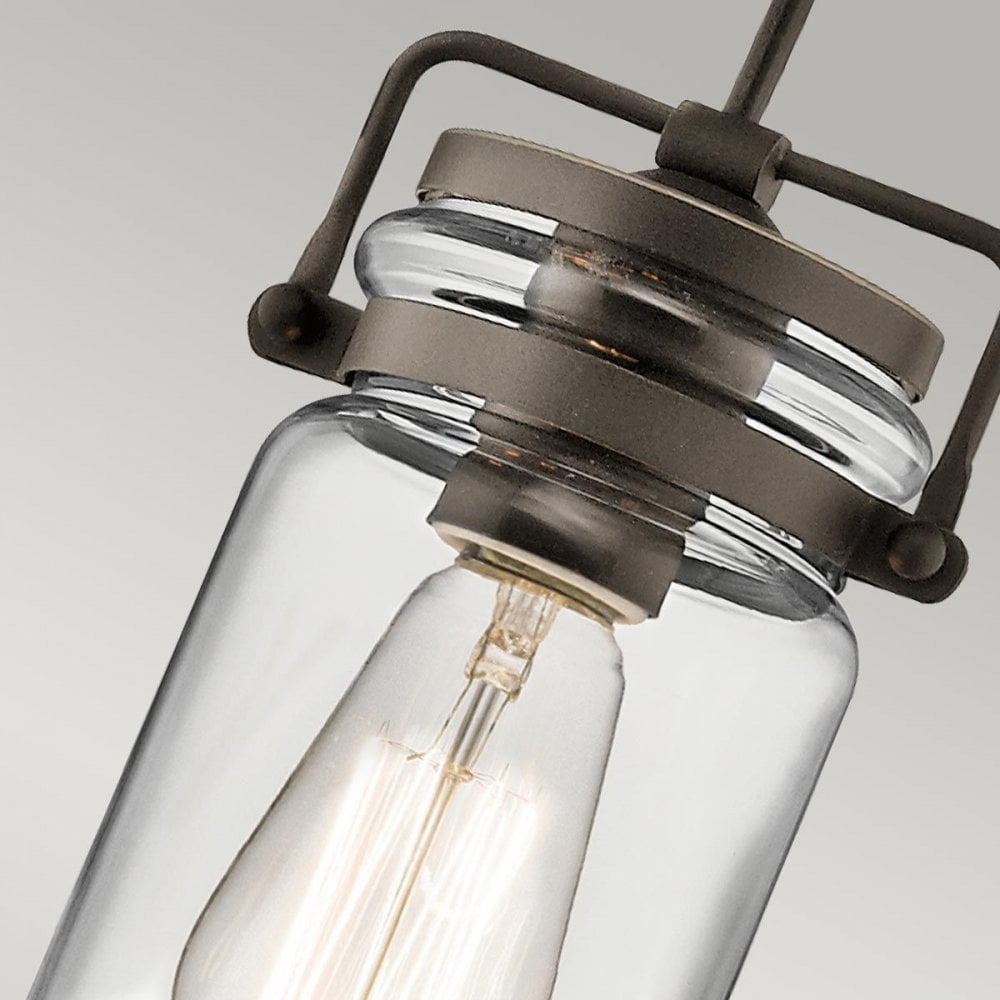 KL-BRINLEY-MP-OZ Brinley 1 Light Mini Pendant Olde Bronze