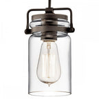 KL-BRINLEY-MP-OZ Brinley 1 Light Mini Pendant Olde Bronze