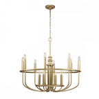 KL-CAPITOL-HILL12-PNBR Capitol Hill 12lt Chandelier Painted Natural Brass