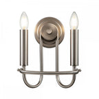 KL-CAPITOL-HILL2-BN Capitol Hill 2lt Wall light Brushed Nickel