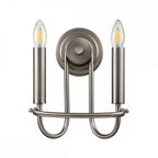 KL-CAPITOL-HILL2-BN Capitol Hill 2lt Wall light Brushed Nickel