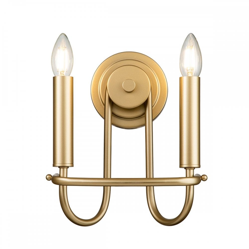 KL-CAPITOL-HILL2-PNBR Capitol Hill 2lt Wall light Painted Natural Brass