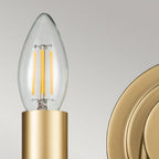 KL-CAPITOL-HILL2-PNBR Capitol Hill 2lt Wall light Painted Natural Brass