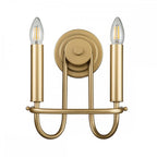 KL-CAPITOL-HILL2-PNBR Capitol Hill 2lt Wall light Painted Natural Brass
