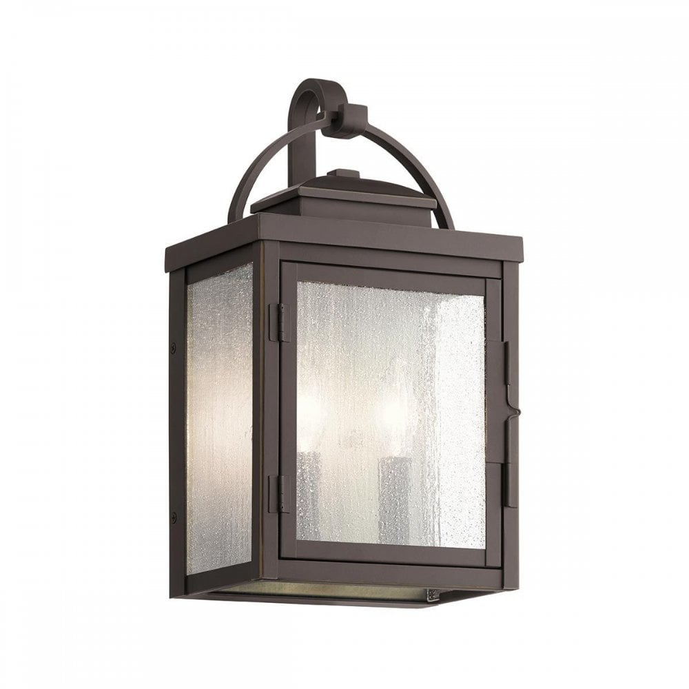 KL-CARLSON-M-RZ Carlson 2 Light Wall Lantern Rubbed Bronze