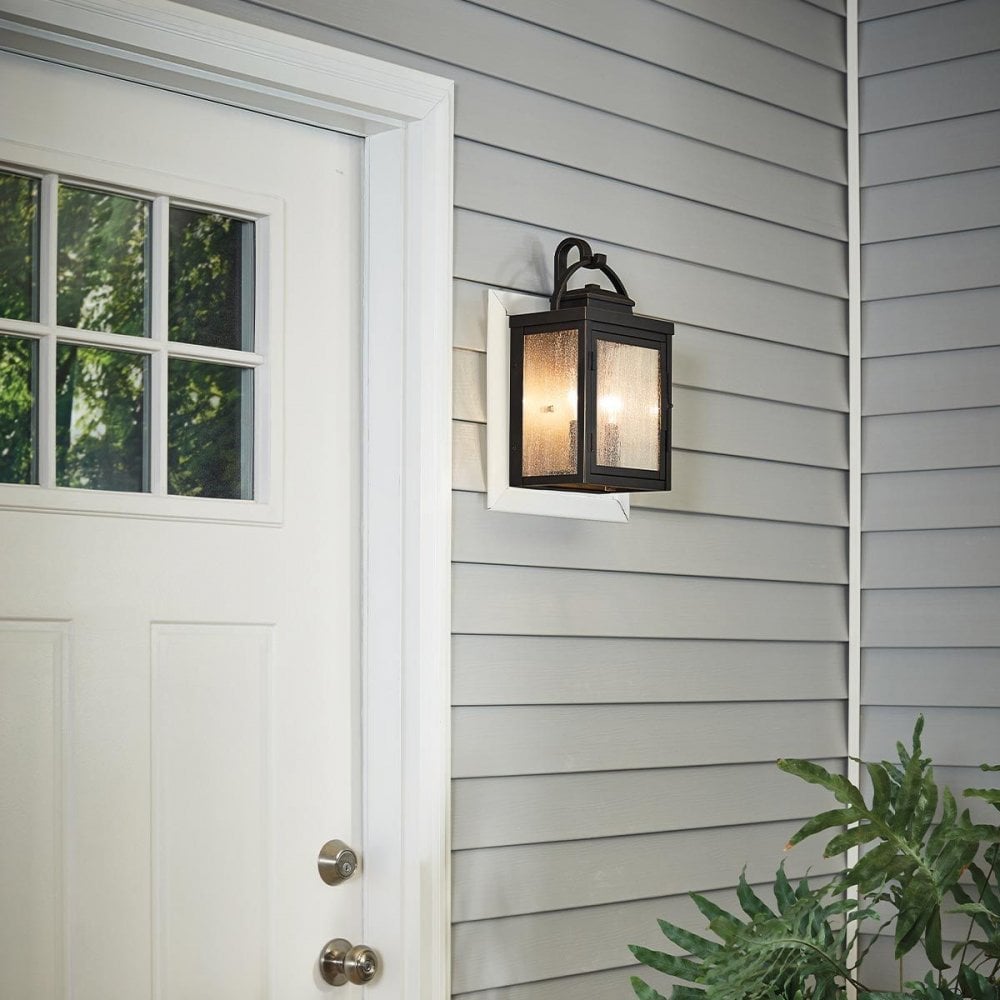 KL-CARLSON-M-RZ Carlson 2 Light Wall Lantern Rubbed Bronze