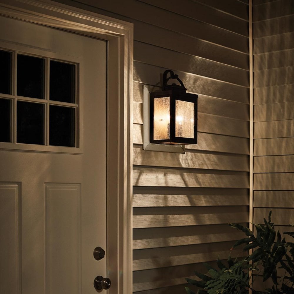 KL-CARLSON-M-RZ Carlson 2 Light Wall Lantern Rubbed Bronze