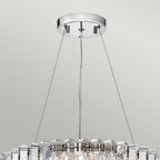 KL-CRYSTAL-SKYE8 Crystal Skye 8 Light Chandelier Chrome