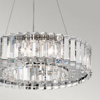 KL-CRYSTAL-SKYE8 Crystal Skye 8 Light Chandelier Chrome