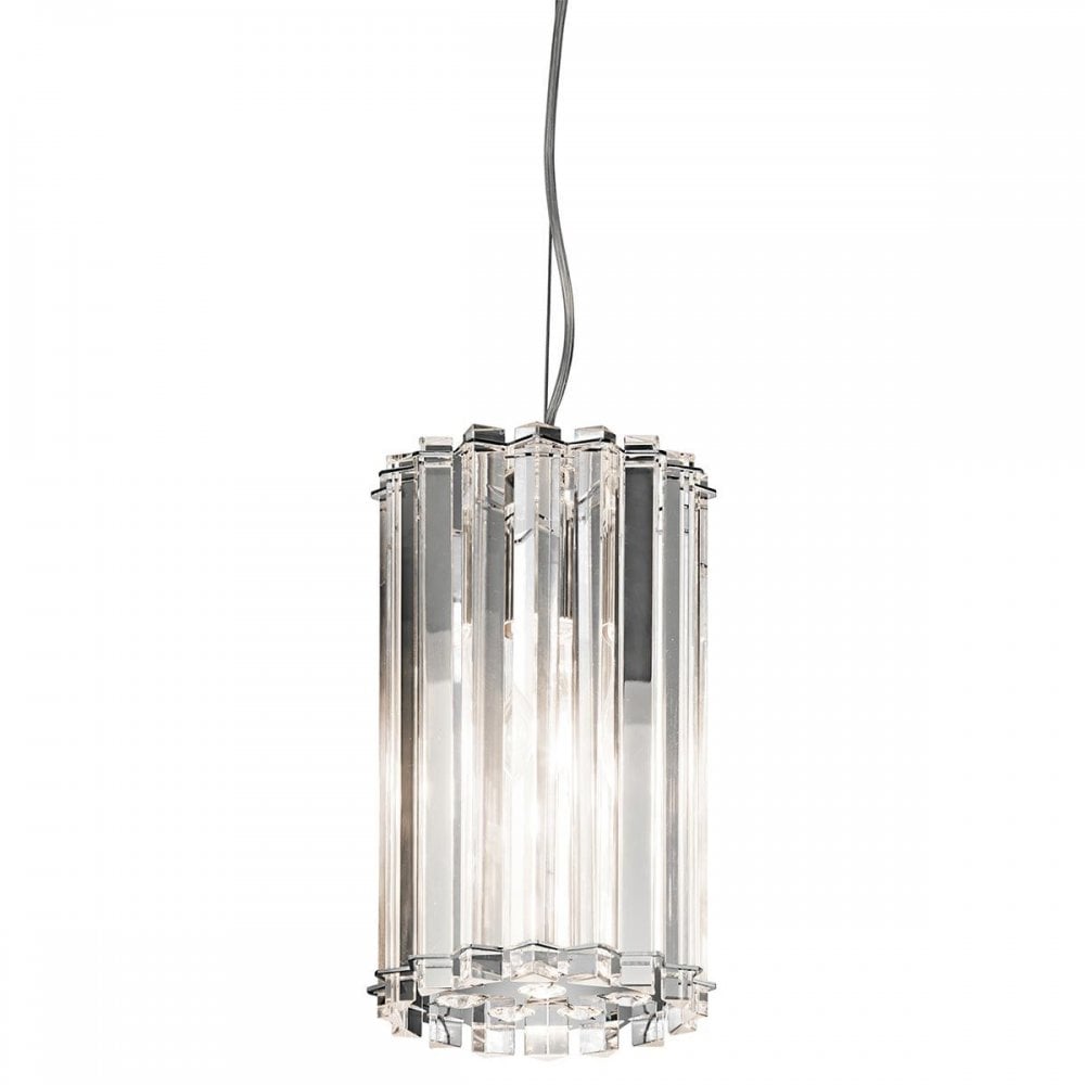 KL-CRYSTAL-SKYE-MP Crystal Skye 2 Light Mini Pendant Chrome