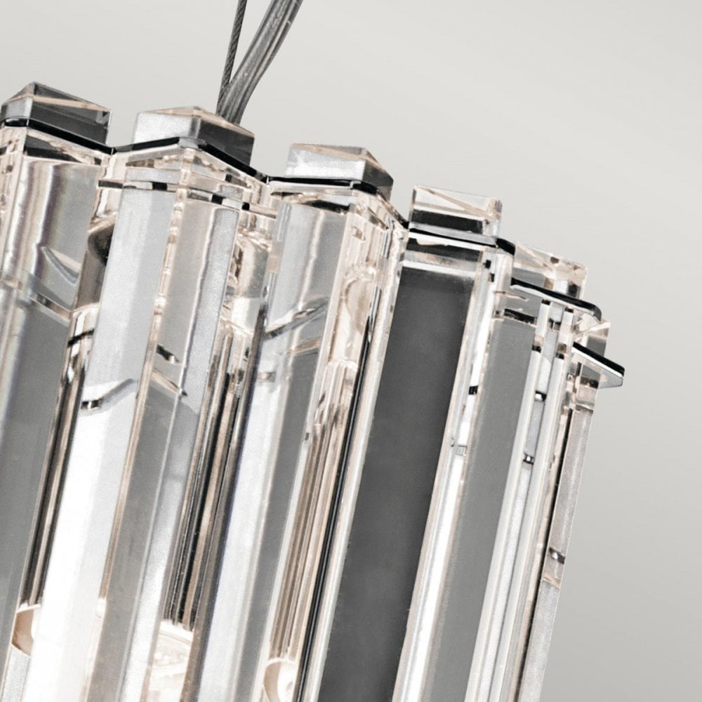 KL-CRYSTAL-SKYE-MP Crystal Skye 2 Light Mini Pendant Chrome
