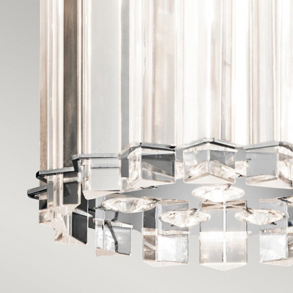 KL-CRYSTAL-SKYE-MP Crystal Skye 2 Light Mini Pendant Chrome