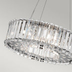 KL-CRYSTAL-SKYE-P-A Crystal Skye 6 Light Pendant Chrome