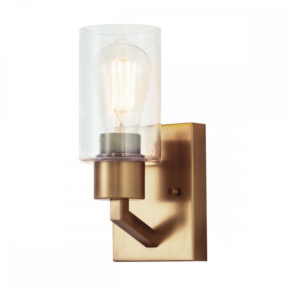 KL-DERYN1-NBR Deryn 1 Light Wall Light Natural Brass