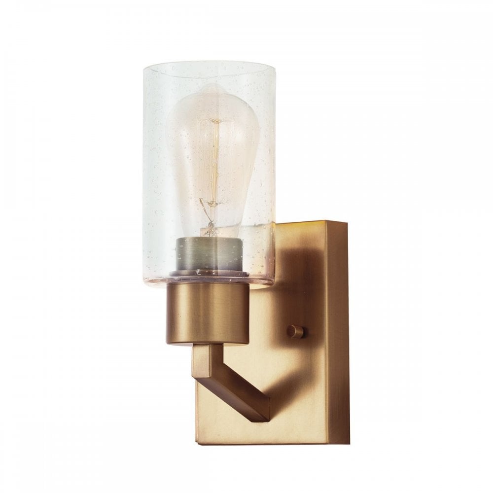 KL-DERYN1-NBR Deryn 1 Light Wall Light Natural Brass