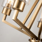 KL-DERYN5-NBR Deryn 5 Light Chandelier Natural Brass