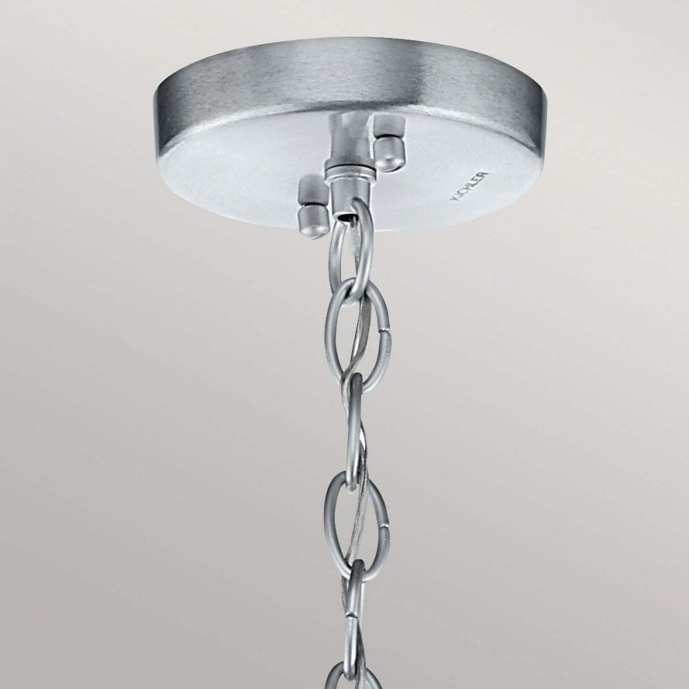 KL-GRAND-BANK-P-DAG Grand Bank 1 Light Outdoor Pendant Distressed Antique Grey & Brushed Aluminium