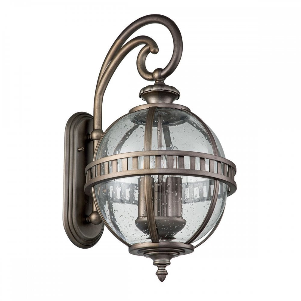 KL-HALLERON-2M-BU Halleron 3 Light Wall Lantern Burnished Bronze
