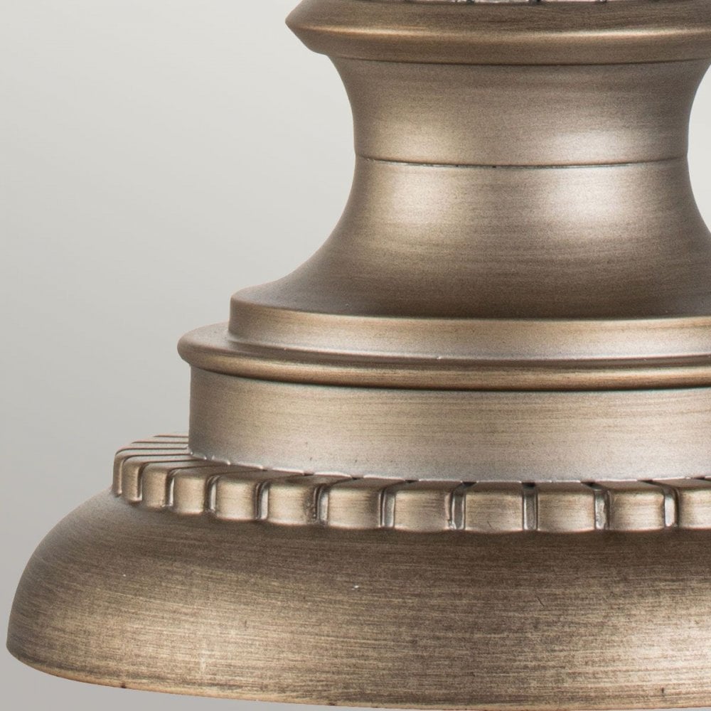 KL-HALLERON-3M-BU Halleron 3 Light Pedestal Lantern Burnished Bronze
