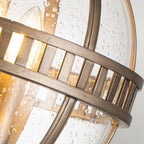 KL-HALLERON-3M-BU Halleron 3 Light Pedestal Lantern Burnished Bronze