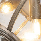KL-HALLERON-F-BU Halleron 3 Light Ceiling Flush Burnished Bronze