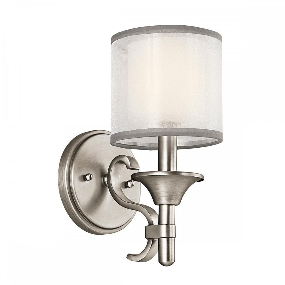 KL-LACEY1-AP Lacey 1 Light Wall Light Antique Pewter