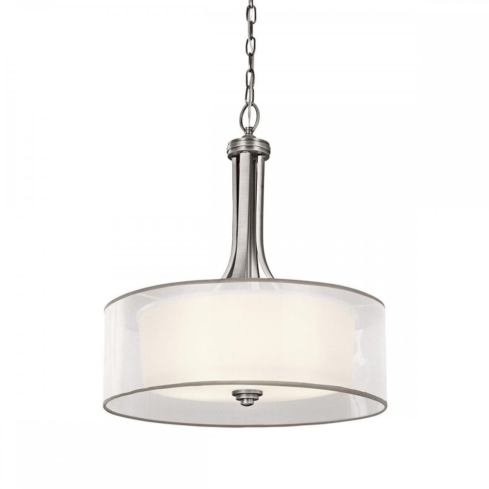 KL-LACEY-P-L-AP Lacey 4 Light Large Pendant Antique Pewter