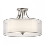 KL-LACEY-SFM-AP Lacey 4 Light Semi-Flush Antique Pewter