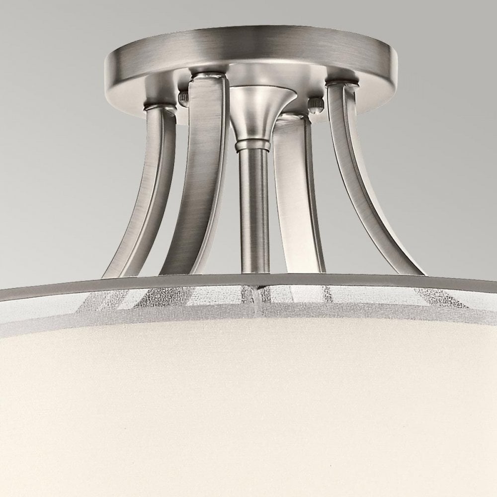 KL-LACEY-SFM-AP Lacey 4 Light Semi-Flush Antique Pewter