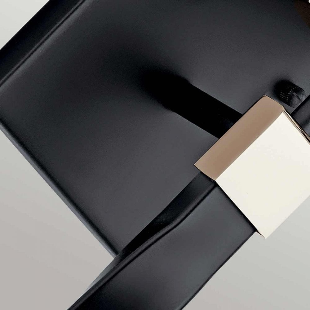 KL-MARETTE1-BK Marette 1 Light Wall Light Black and Nickel