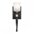 KL-MARETTE1-BK Marette 1 Light Wall Light Black and Nickel