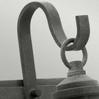 KL-RIVERWOOD2-S Riverwood Small Wall Lantern Weathered Zinc