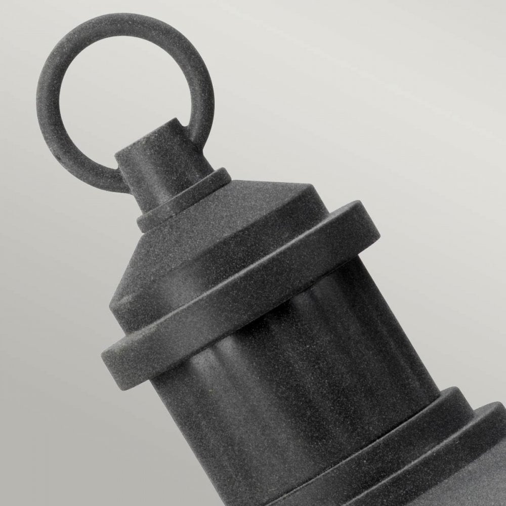 KL-RIVERWOOD3-M Riverwood 8" Pedestal Lantern Weathered Zinc
