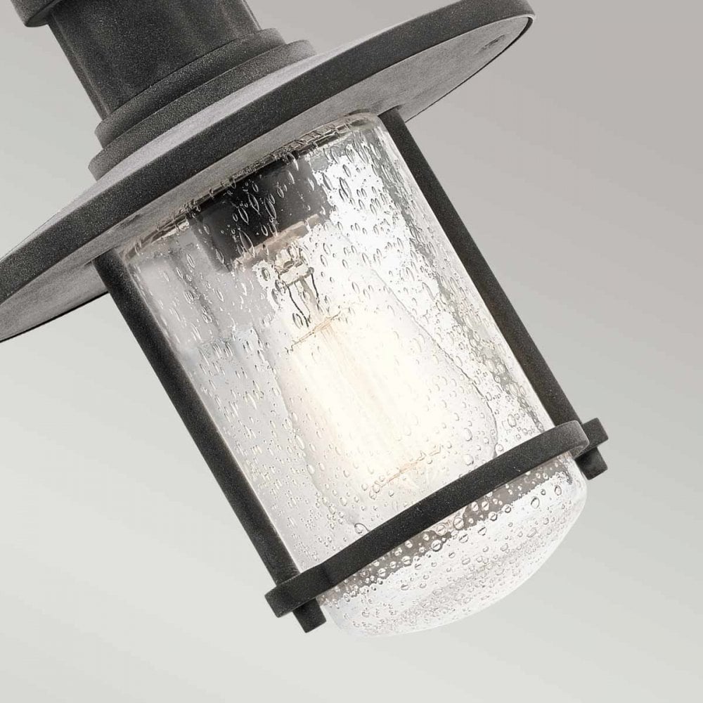 KL-RIVERWOOD8-M Riverwood 8" Chain Lantern Weathered Zinc